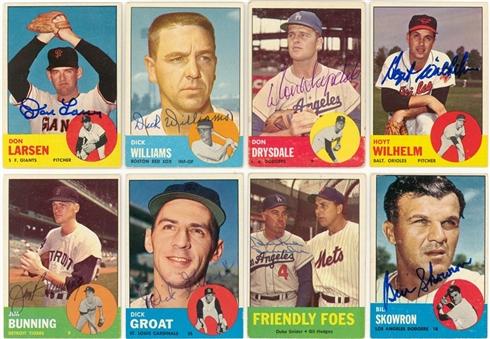 1963 Topps Collection of (85+) Including Signed Cards (44) - Beckett